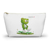 Image of ๐ป๐น Stash Your Chaos in Style: The Skater Bear Pouch - Accessory Pouch w T-bottom ๐โจ