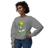 Image of ๐ฅ๐ป Skater Bear: Unisex Lightweight Crewneck Sweatshirt - Your Daily Dose of "Only Positive Emotions" โจ๐น