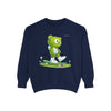 Image of ๐ป๐น Skater Bear: The "Positive Emotions Only" Unisex Garment-Dyed Sweatshirt โจ