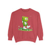 Image of ๐ป๐น Skater Bear: The "Positive Emotions Only" Unisex Garment-Dyed Sweatshirt โจ
