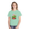 Image of ๐ต๐ Youth Midweight Tee - Cute Cactus Hugs Youth Tee โ Comfort, Joy & Smiles!