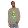 Image of ๐ป๐ Skater Bear: Unisex Garment-dyed Long Sleeve T-Shirt - Your New Favorite Vibe in a Long Sleeve! ๐นโจ