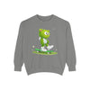 Image of ๐ป๐น Skater Bear: The "Positive Emotions Only" Unisex Garment-Dyed Sweatshirt โจ