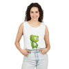 Image of ๐ป๐น Skater Bear: The "Positive Emotions Only" Unisex Garment-Dyed Tank Top โ๏ธ๐