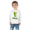 Image of ๐ป๐น Skater Bear: The "Positive Vibes Only" Toddler Long Sleeve Tee ๐โจ