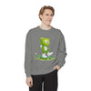 Image of ๐ป๐น Skater Bear: The "Positive Emotions Only" Unisex Garment-Dyed Sweatshirt โจ