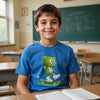 Image of ๐ป Skater Bear: The "Positive Emotions Only" Youth Short Sleeve Tee ๐นโจ