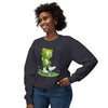 Image of 🔥🐻 Skater Bear: Unisex Lightweight Crewneck Sweatshirt - Your Daily Dose of "Only Positive Emotions" ✨🛹