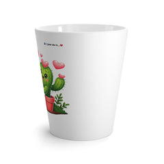 ☕🌵 Latte Mug – Cute Cactus Hug Design 🌵☕
