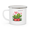 Image of ☕💕 Adorable Enamel Camping Mug - Cozy Sips with a Touch of Love! ✨