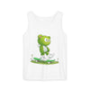Image of 🐻🛹 Skater Bear: The "Positive Emotions Only" Unisex Garment-Dyed Tank Top ☀️💚