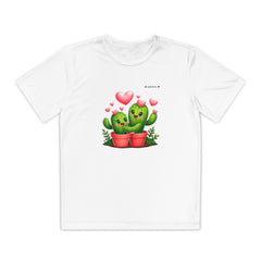 🌵 Youth Competitor Tee – Cute Cactus Hugs & Happy Hearts 💕👕