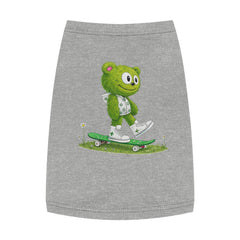 🐻🛹 Style for Your Sidekick: The Skater Bear Pet Tank Top 🐾💚