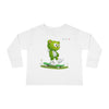 Image of 🐻🛹 Skater Bear: The "Positive Vibes Only" Toddler Long Sleeve Tee 💚✨
