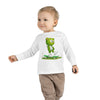 Image of 🐻🛹 Skater Bear: The "Positive Vibes Only" Toddler Long Sleeve Tee 💚✨