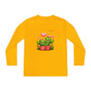 Image of 🌵💕 Hugs, Smiles & Cactus Love — All in One Tee! Youth Long Sleeve Competitor Tee 💖👕