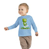 Image of 🐻🛹 Skater Bear: The "Positive Vibes Only" Toddler Long Sleeve Tee 💚✨