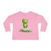 Image of 🐻🛹 Skater Bear: The "Positive Vibes Only" Toddler Long Sleeve Tee 💚✨